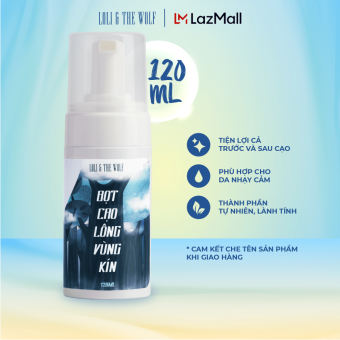 Bọt Cạo Lông Vùng Kín Loli The Wolf Dành Cho Nam Và Nữ An Toàn Cho Niêm Mạc Chai 120ml