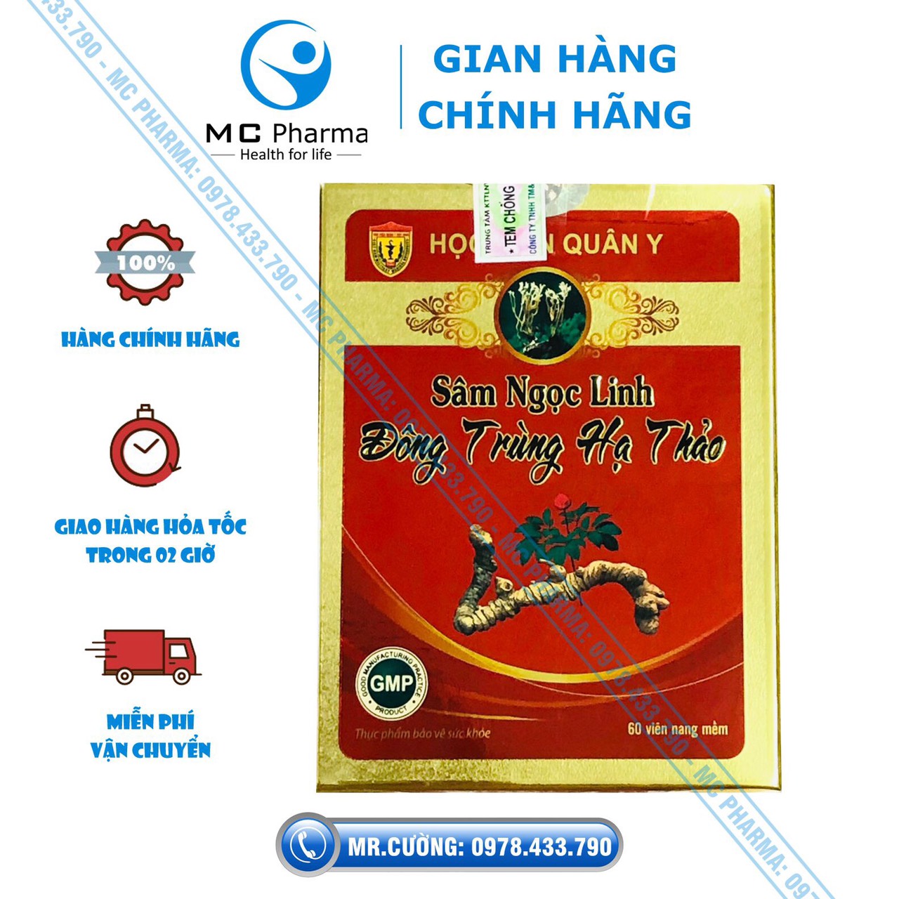 Sâm ngọc linh đông trùng hạ thảo Học viện quân y