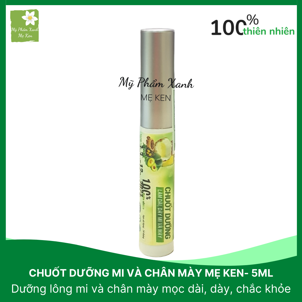 Chuốt mi Mẹ Ken Kích thích mọc lông mi, lông mày, Dưỡng dài mi, dày mi, dày chân mày, ngăn ngừa rụng mi, giúp làn mi chắc khỏe, dưỡng da vùng mắt, chống nhăn, chống thâm vùng mắt – 5ml - Shop Mỹ phẩm xanh mẹ ken