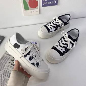 Hàng mới về- Giày thể thao nữ bò sữa đế cao cực xinh hàng full box