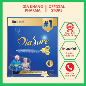 Sữa Non Diasure New Chính Hãng Hộp Giấy 450g (18 GÓI 25G) - Cung Cấp Dinh Dưỡng Toàn Diện Cho Người Bị Tiểu Đường