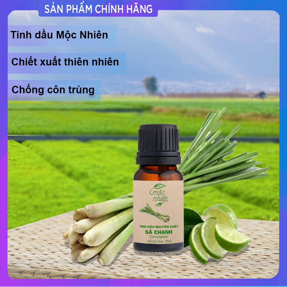 Tinh Dầu Mộc Nhiên Sả Chanh 10ml | Tinh Dầu Thơm Phòng , Đuổi Muỗi , Dùng Máy Xông Tinh Dầu
