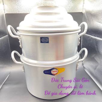 Nồi Hấp/ Chõ Xôi Chất Liệu Nhôm Dày Size 20-50cm