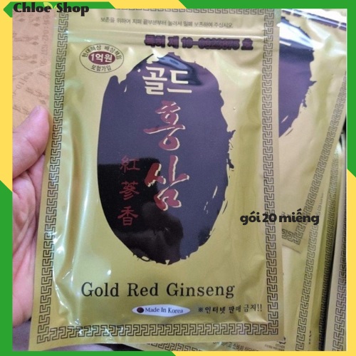 Cao dán hồng sâm Gold red ginseng Hàn Quốc