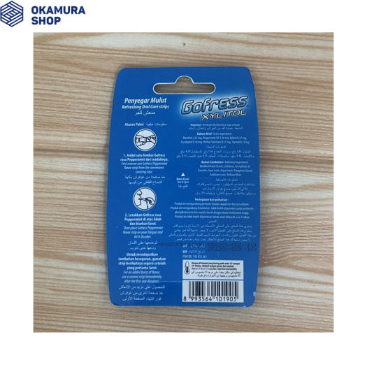 Kẹo Lá Ngậm Thơm Miệng Gofress vị Bạc hà Cay