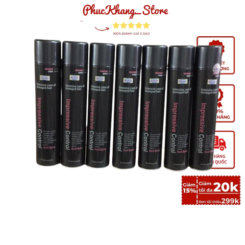 Gôm cứng xịt giữ nếp tóc Mugen Hàn Quốc 300ml Độ cứng 5, độ bóng 3