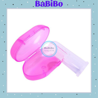 Rơ lưỡi xỏ ngón silicon dùng thay thế bàn chải đánh răng chống tưa lưỡi an toàn cho bé - Babibo