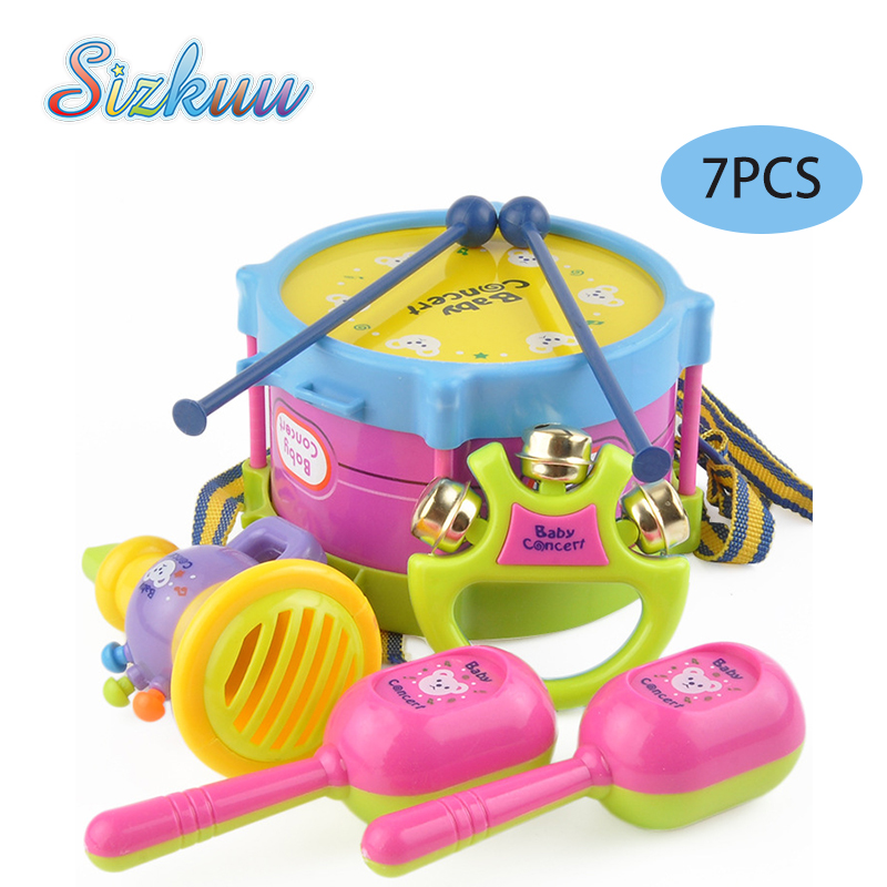 Bộ trống sizkuu nhạc cụ bộ dụng cụ học nhạc rockstar nhỏ cho trẻ em để kích thích trẻ em sáng tạo học tập sớm âm nhạc giáo dục