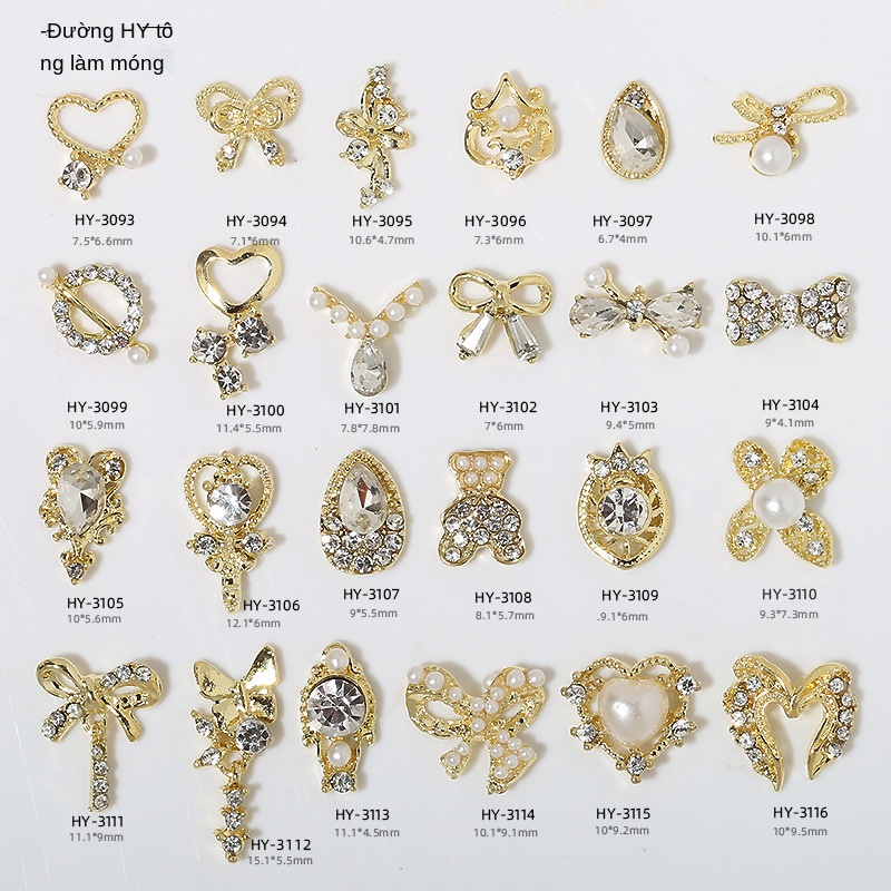 16 mẫu charm nail đẹp mới cho năm 2022 - charm gắn móng tuyển chọn hot trend