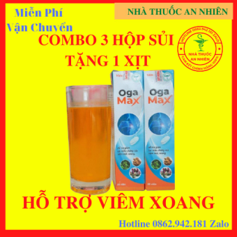 COMBO 3 SỦI TẶNG 1 XỊT OGA MAX - Hỗ Trợ Viêm Xoang Mũi Dị Ứng Bằng Công Nghệ Mới (Lọ 20 Viên)- AN001