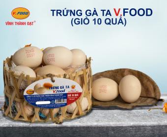 Trứng Gà ta V.food ( giỏ 10 quả)