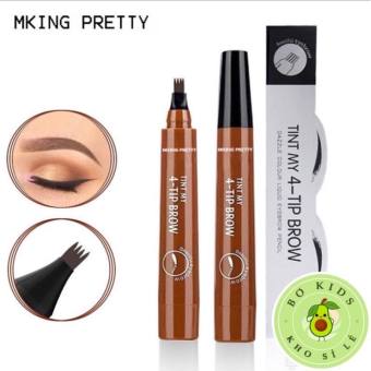 Bút kẻ lông mày, kẻ chân mày phẩy sợi 4D bền màu lâu trôi chống nước PASTORE (có giá sỉ)