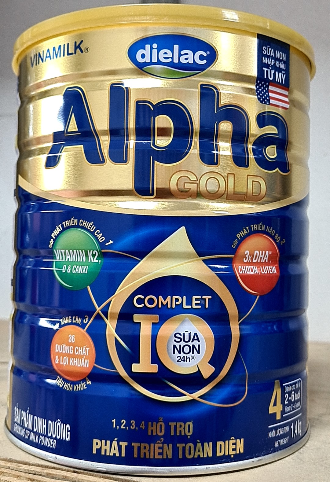 Sữa bột dielac alpha gold iq 4 1,5kg