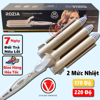 Máy Uốn Tóc 3 TRỤC Tạo Kiểu Tóc Chuyên Nghiệp - Máy Uốn Tóc Xoăn Lơi, Máy Uốn Tóc Tạo Kiểu Sóng Nước, Gợn Sóng, Máy Bấm Tóc Dụng Cụ Tạo Kiểu Tóc VLUCKY HOUSE