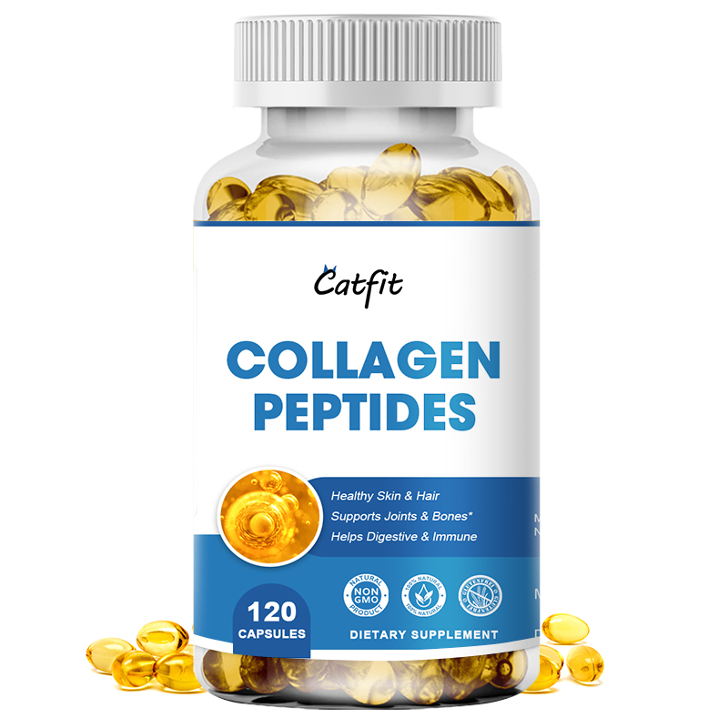 Viên nang Collagen Peptide với phức hợp Collagen, Papain cho tóc, da, khớp và móng khỏe mạnh, bổ sung protein Collagen thủy phân