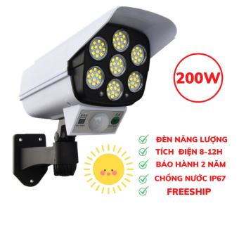 Đèn Mô Hình Camera Chống Trộm, Tích Điện Năng Lượng Mặt Trời, Đèn Năng Lượng Mặt Trời