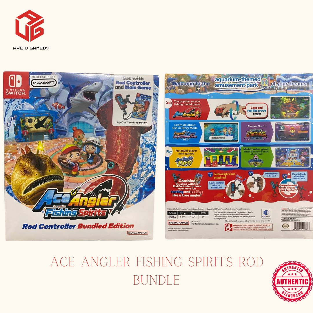 Ace Angler: Fishing Spirits Rod Controller for Nintendo Switch [BLUE  EDITION] 