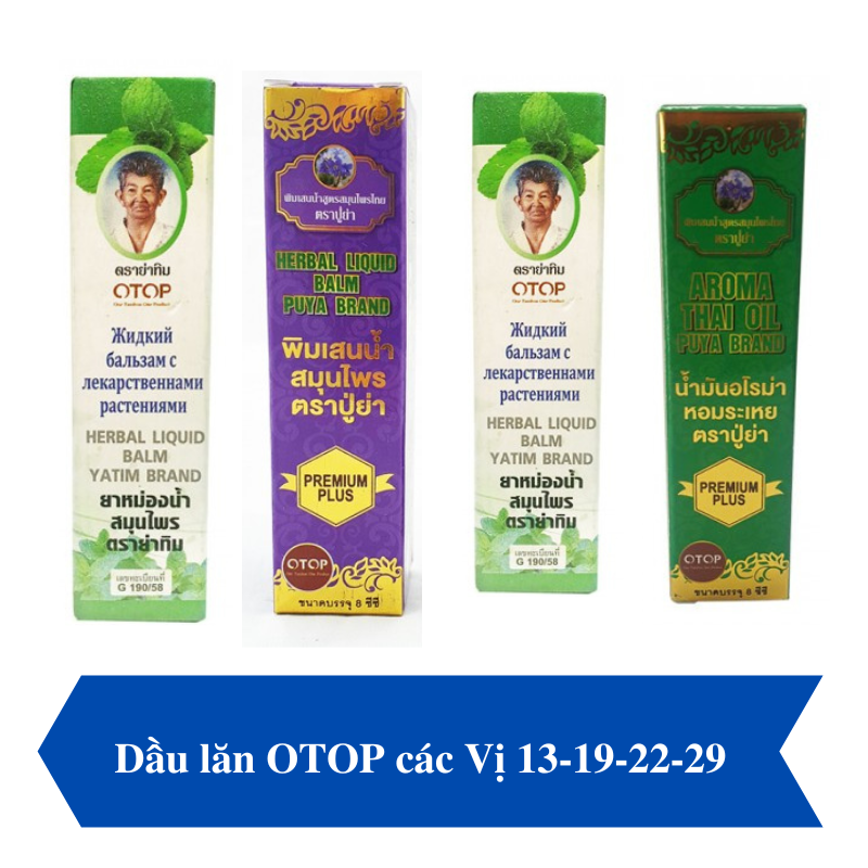 Dầu lăn otop các vị 13-19-22-29 vị thái lan