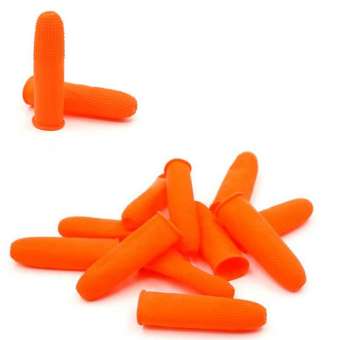 Matingting 100 Cái Dày Nail Art Cao Su Tự Nhiên Bảo Vệ Ngón Tay Găng Tay Bao Gồm