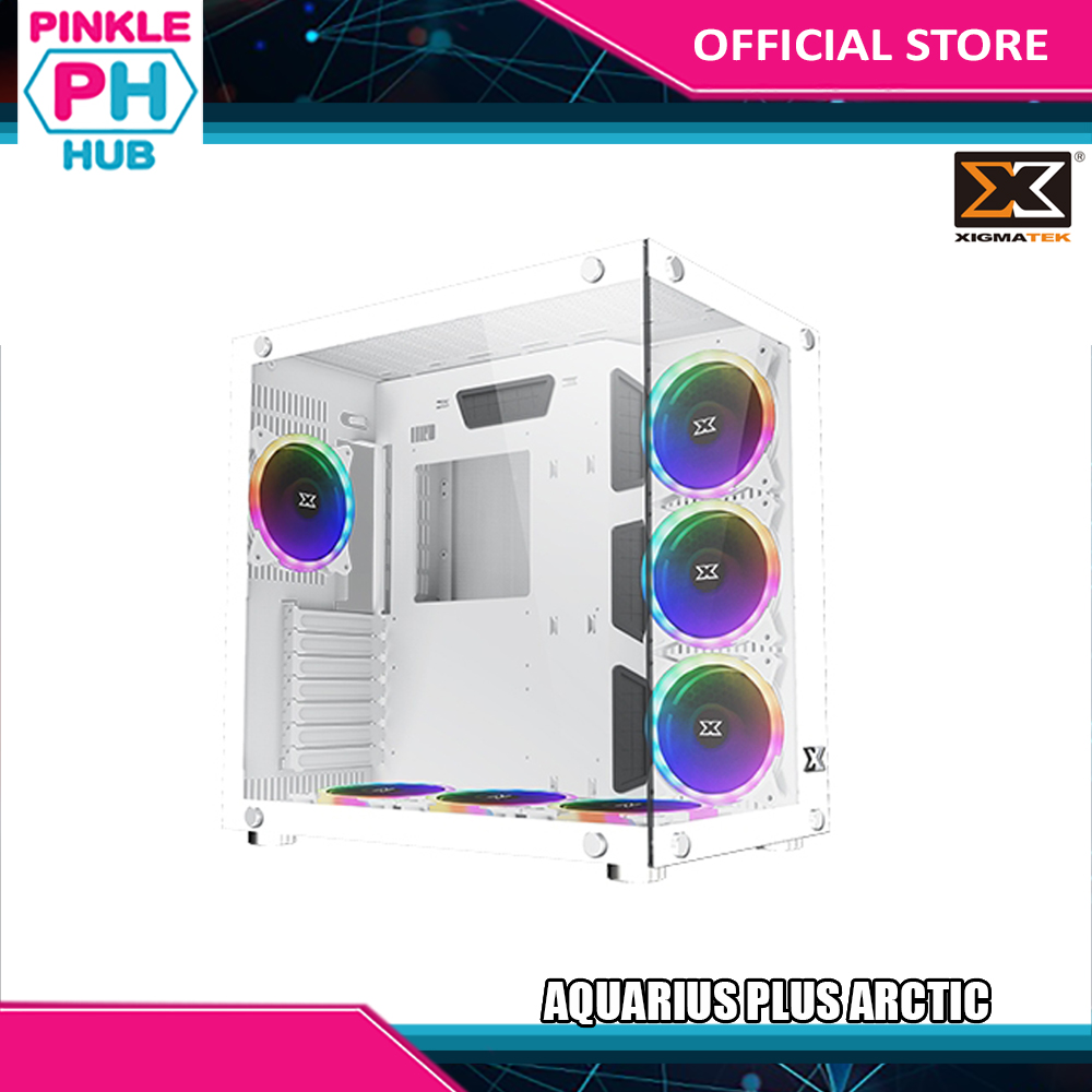 XIGMATEK – LECO PLUS, Glass Full Windows, 4*RGB Fans Gaming Case