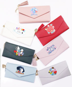 Ví army chibi ví dài có tua rua VDTI3 ví tiền bóp cầm tay cute dễ thương hoạt hình thần tượng