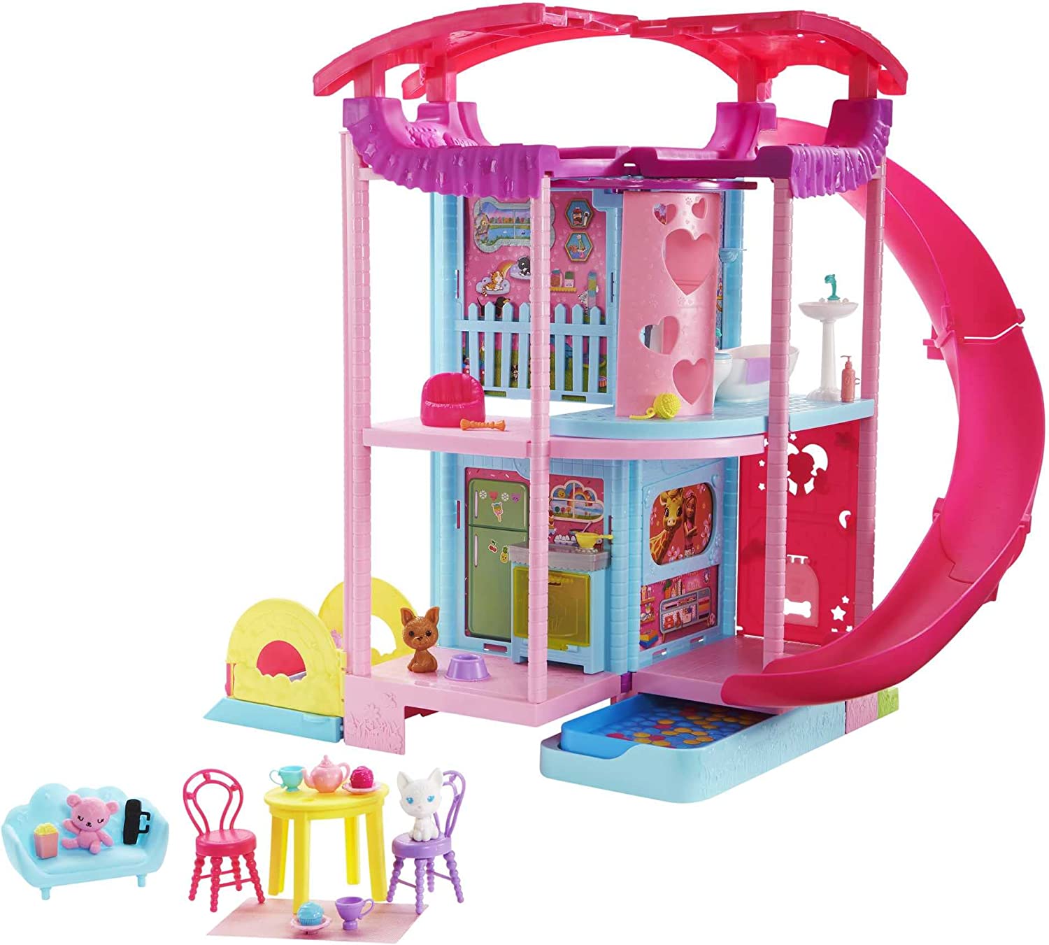 barbie house with a pool