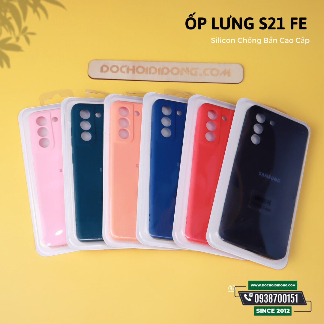 Ốp lưng samsung s21 fe silicon chống bẩn cao cấp
