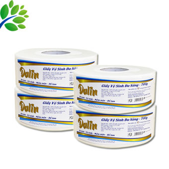 4 GIẤY VỆ SINH CUỘN LỚN CAO CẤP 700G DALIN