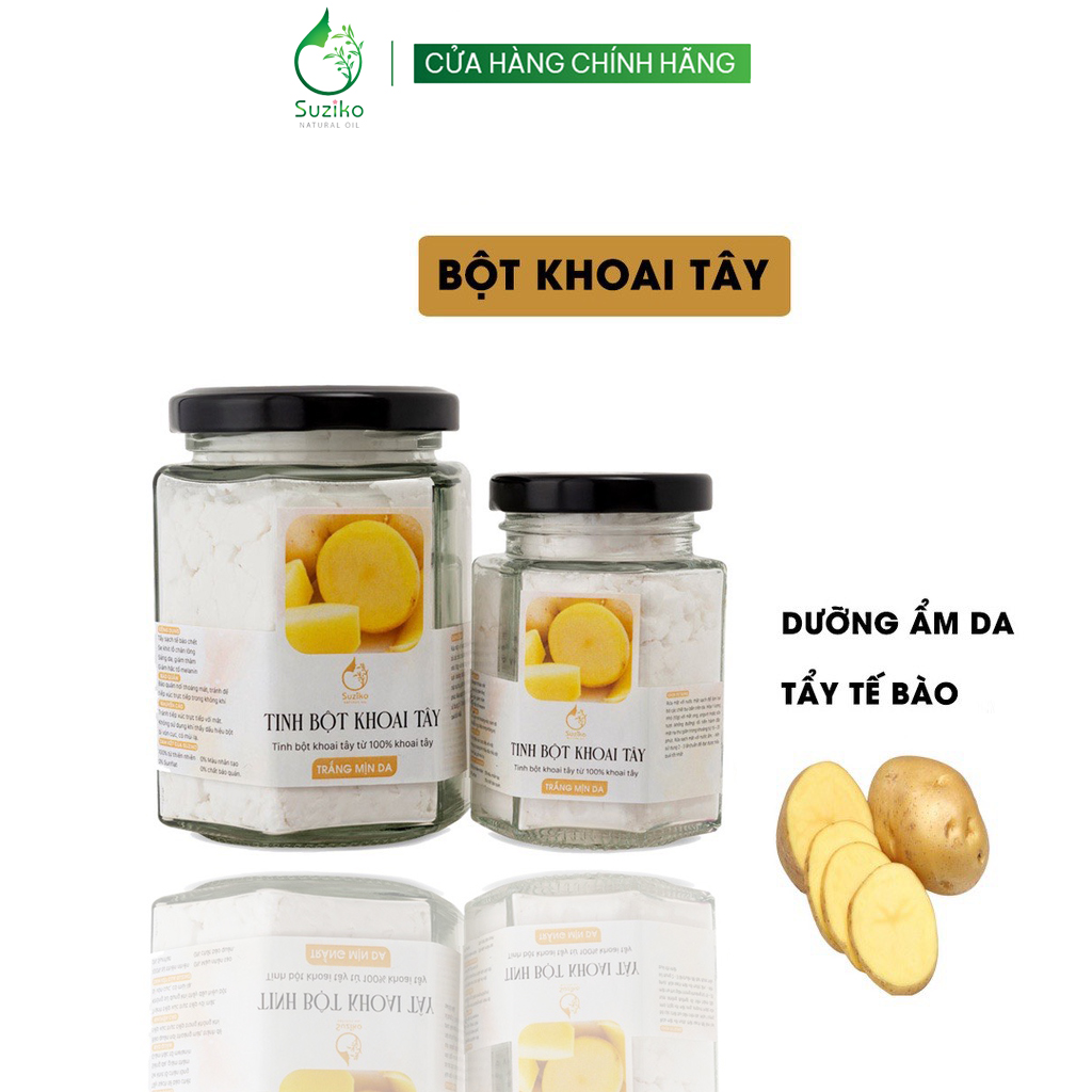 Bột khoai tây đắp mặt nạ hữu cơ suziko nguyên chất 70g - 140g | 100% organic