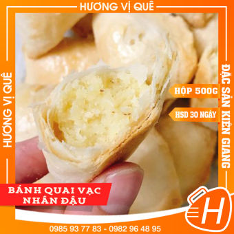 Bánh Quai Vạc Nhân Đậu - Hộp 500g - Đặc Sản Kiên Giang