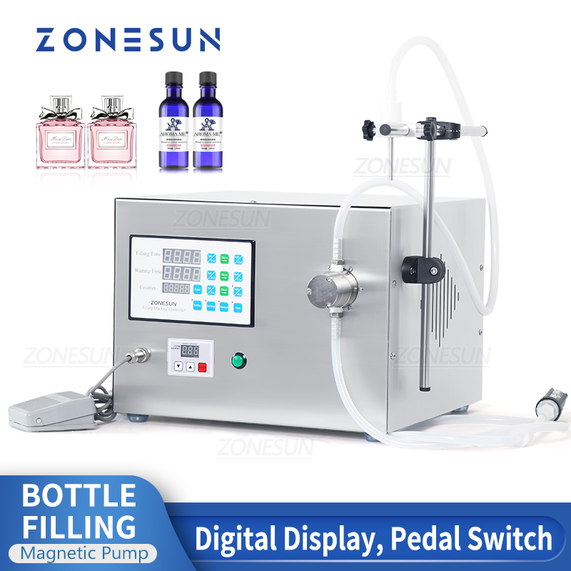 [ZONESUN Magnetic Pump Perfume Mineral Essential Oil Water Brewery Liquid Bottle Filling Machine Food Beverage Packing Machinery ZS-YTMP1S,Single Nozzle Liquid Filling Machine, Magnetic, Zonesun Zs-Ytmp1S,] ราคา 23,449 บาท*ส่งฟรี
