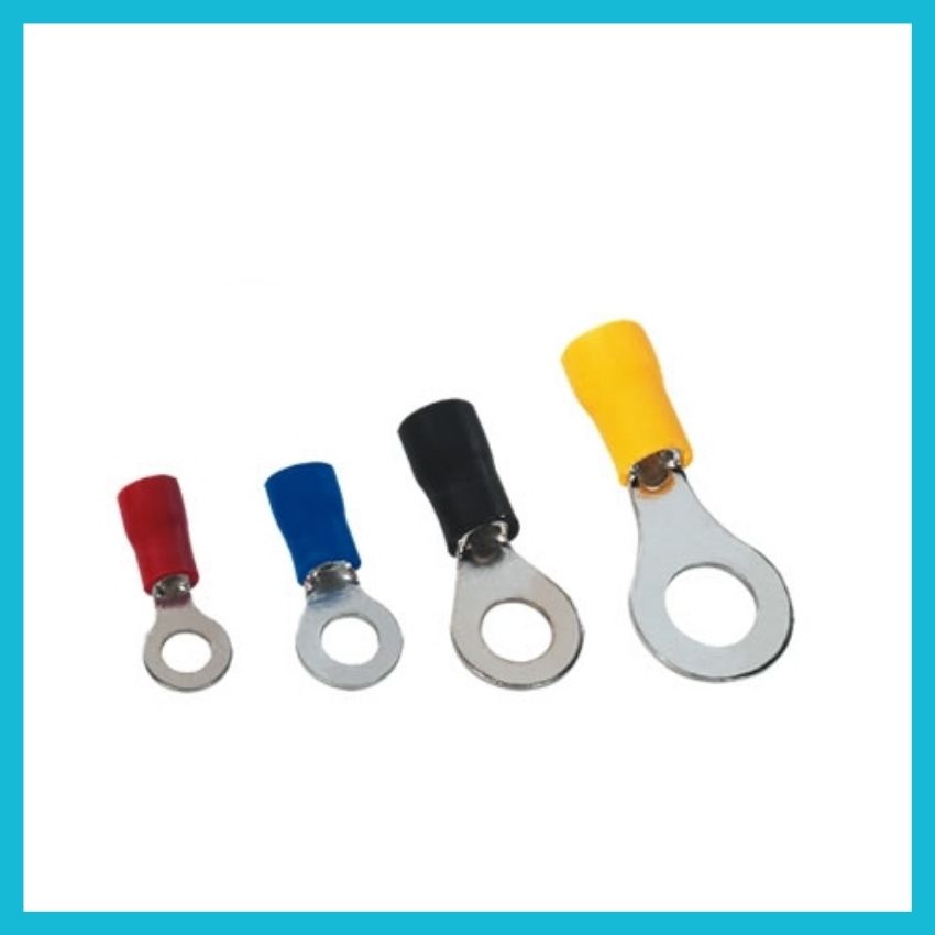 100 đầu cos tròn rv 1.25 3 li, đầu cos dây điện, dùng cho dây điện 0.5-1.5 mm