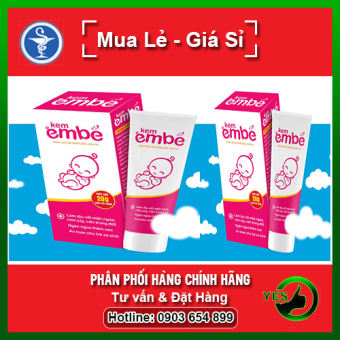 2 hộp Kem em bé - Hết rôm sảy viêm ngứa ngừa sẹo thâm tuýp 20gram