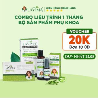 Combo Liệu Trình 1 Tháng - Bộ Sản Phẩm Phụ Khoa LAVIMA Cho Tác Động Tối Đa