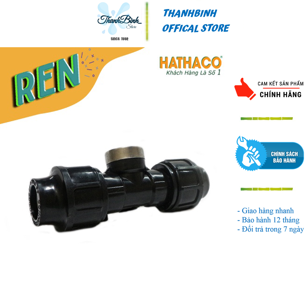 Tê ren trong nối nhanh hdpe 20- hathaco