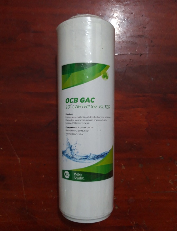 Lõi lọc nước 10 inch số 2 ocb/ udf/ gac than hoạt tính dạng hạt