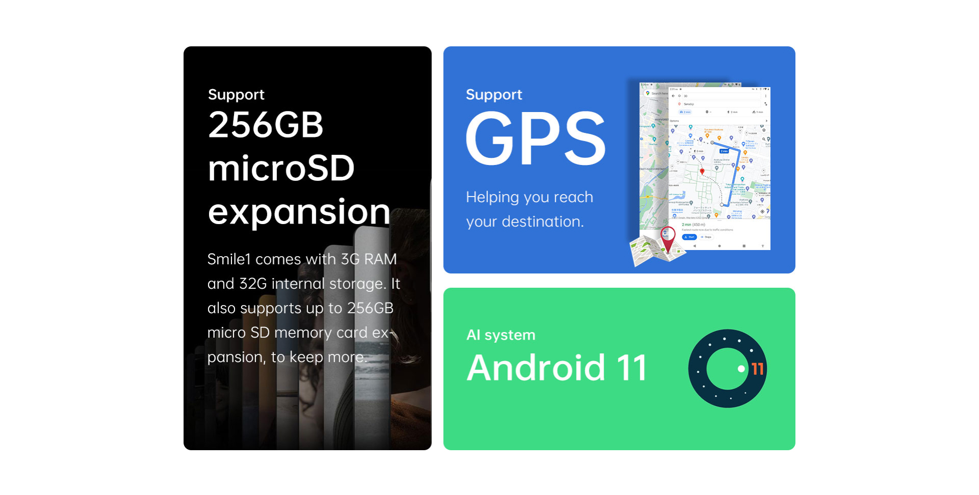 รูปภาพรายละเอียดของ Alldocube Smile 1 แท็บเล็ตจอ 8 นิ้ว 4G ใส่ซิมโทรได้ CPU Tiger T310 Quad-core RAM 3GB  ROM 32GB  Android11 2.4/5GHz WiFi GPS Blth 4000mAh