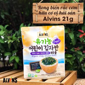 Rong biển rắc cơm/cháo hữu cơ Alvins cho bé vị Hải sản 21g