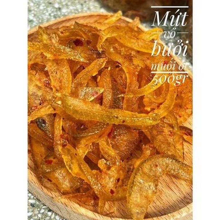 Mứt Vỏ Bưởi Muối Ớt - Siêu Ngon 100G