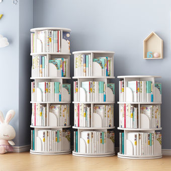 Kệ sách xoay tròn, kệ gỗ hiện đại xoay 360 độ. Thiết kế thông minh. Gỗ MDF cao cấp.