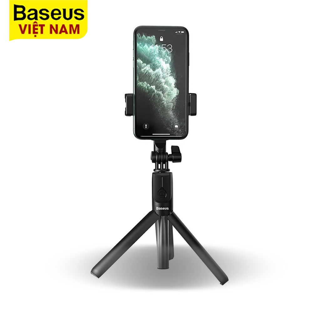 [BẢO HÀNH 18 THÁNG] Gậy Selfie Baseus 3 Chân Đứng Điều Khiển Bluetooth Không Dây Có Thể Gấp Lại Và Kéo Dài