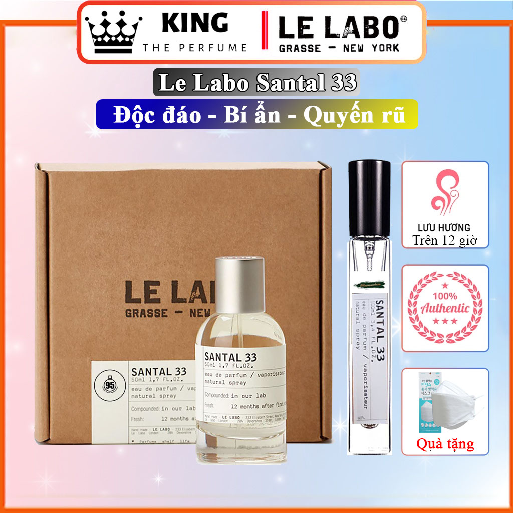 Nước Hoa unisex le labo 𝗦𝗮𝗻𝘁𝗮𝗹 𝟯𝟯, Nước hoa le labo, nước hoa nam , nước hoa nữ, Nước hoa mua nhiều nhấtt 2021, nươc hoa chiết chai 5-10-20ml