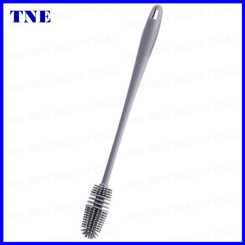 Cọ rửa bình sữa, rửa ly đầu silicon thân cầm dài, chắc chắn