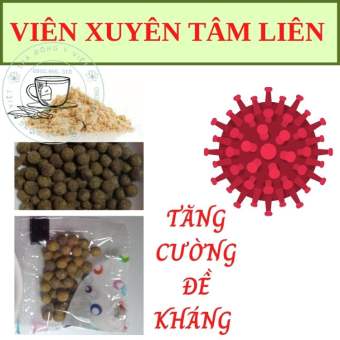 Viên XUYÊN TÂM LIÊN, Giảm Ho, Tăng Cường Đề Kháng, 1 Bịch 40 túi nhỏ -1000 viên, Tra Dong Y Viet