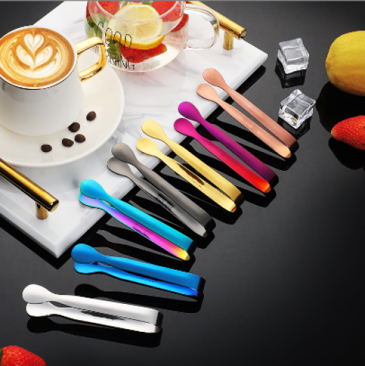 Kẹp gắp đá, lật thức ăn mini bằng inox nhỏ gọn lại rất tiện dụng - Gắp đá inox mini nhỏ gọn tiện dụng - dụng cụ gắp đá quày bar - kẹp gắp đá du lịch - kep gap da mini - kep gap do an