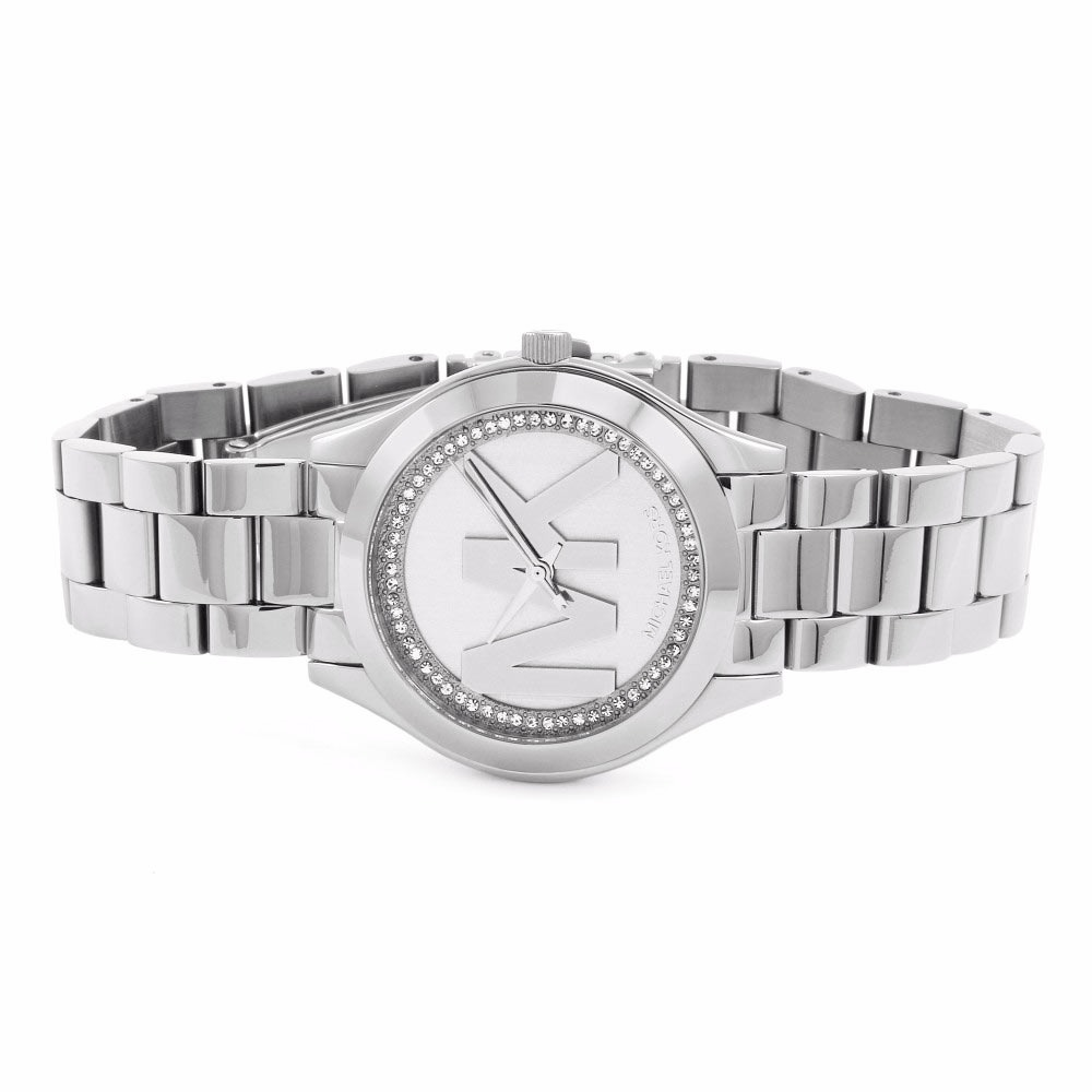 michael kors mini slim runway watch silver