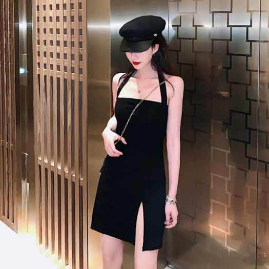 Đầm tay dài hở vai cổ yếm phối ren ôm eo và mông màu đen bó sát thời trang  mùa thu quyến rũ dành cho nữ | Shopee Việt Nam