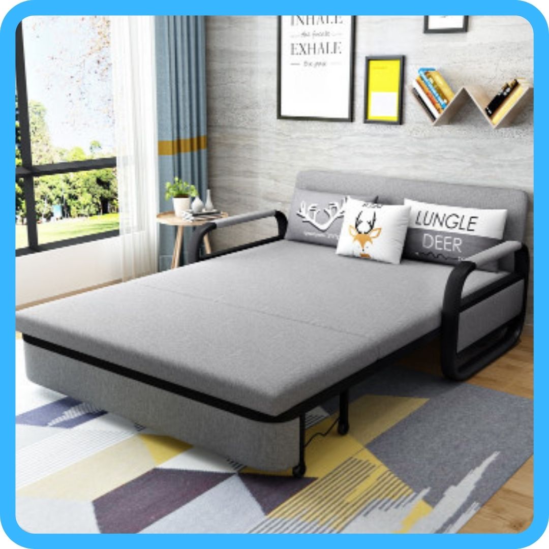 Ghế Sofa kéo ra thành giường, Ghế sofa tiện ích giúp tiết kiệm không gian.KT: 1m3 x 1m9 [ Không có hộc đồ ]