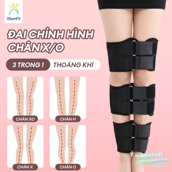Set 3 đai đeo chỉnh hình chân Đai đeo chỉnh hình chân Định hình tư thế đứng thẳng Chân X/O Siêu tiện lợi