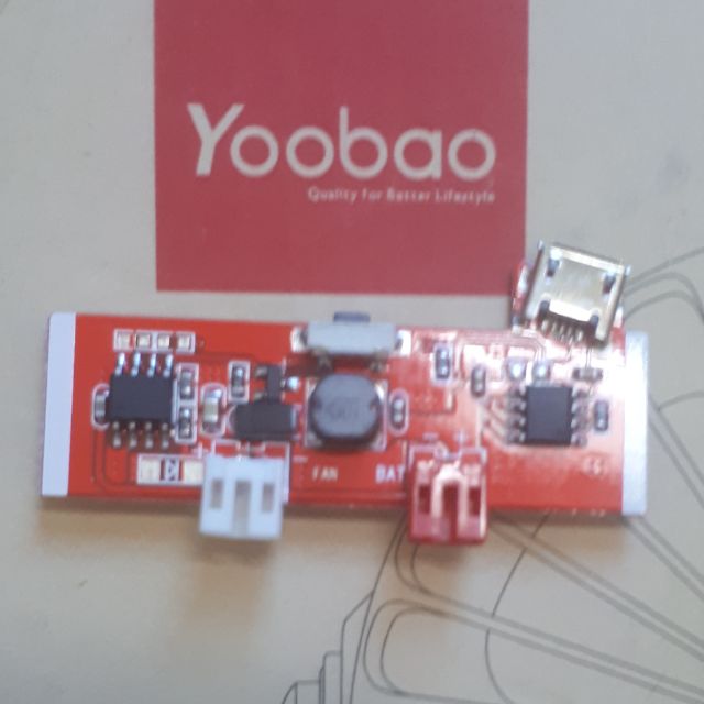Mạch Thay Thế Quạt Kẹp Yoobao F04, Funlab F03